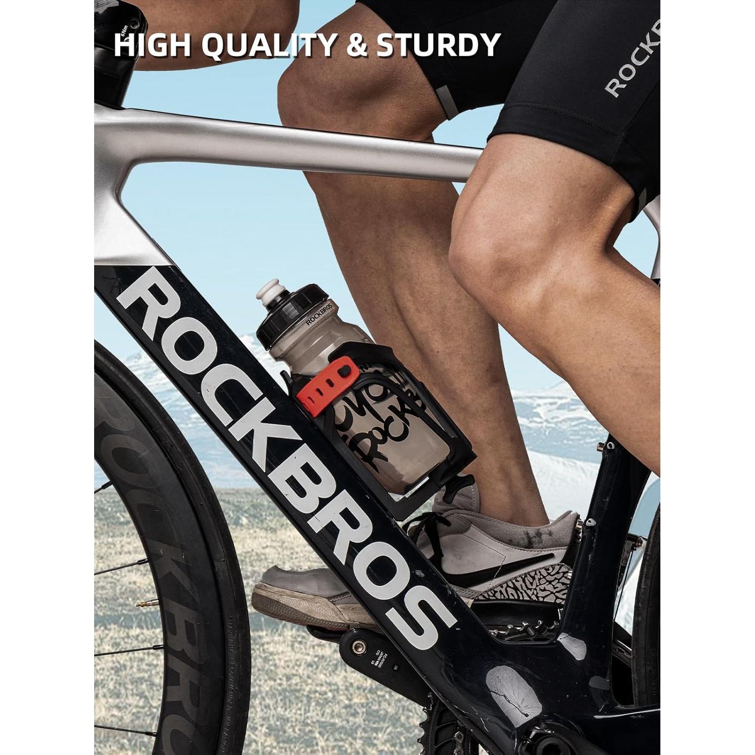 Soporte para Botella de Agua ROCKBROS Rojo Ajustable 5.8-9.5 cm