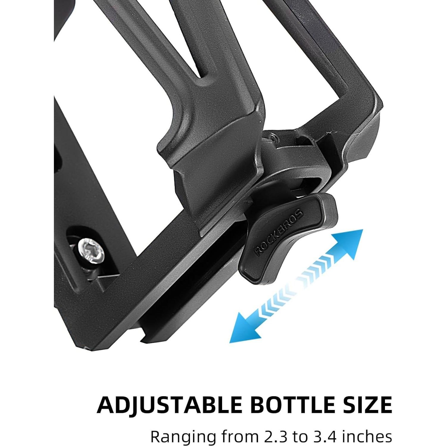 Soporte para Botella de Agua ROCKBROS Rojo Ajustable 5.8-9.5 cm