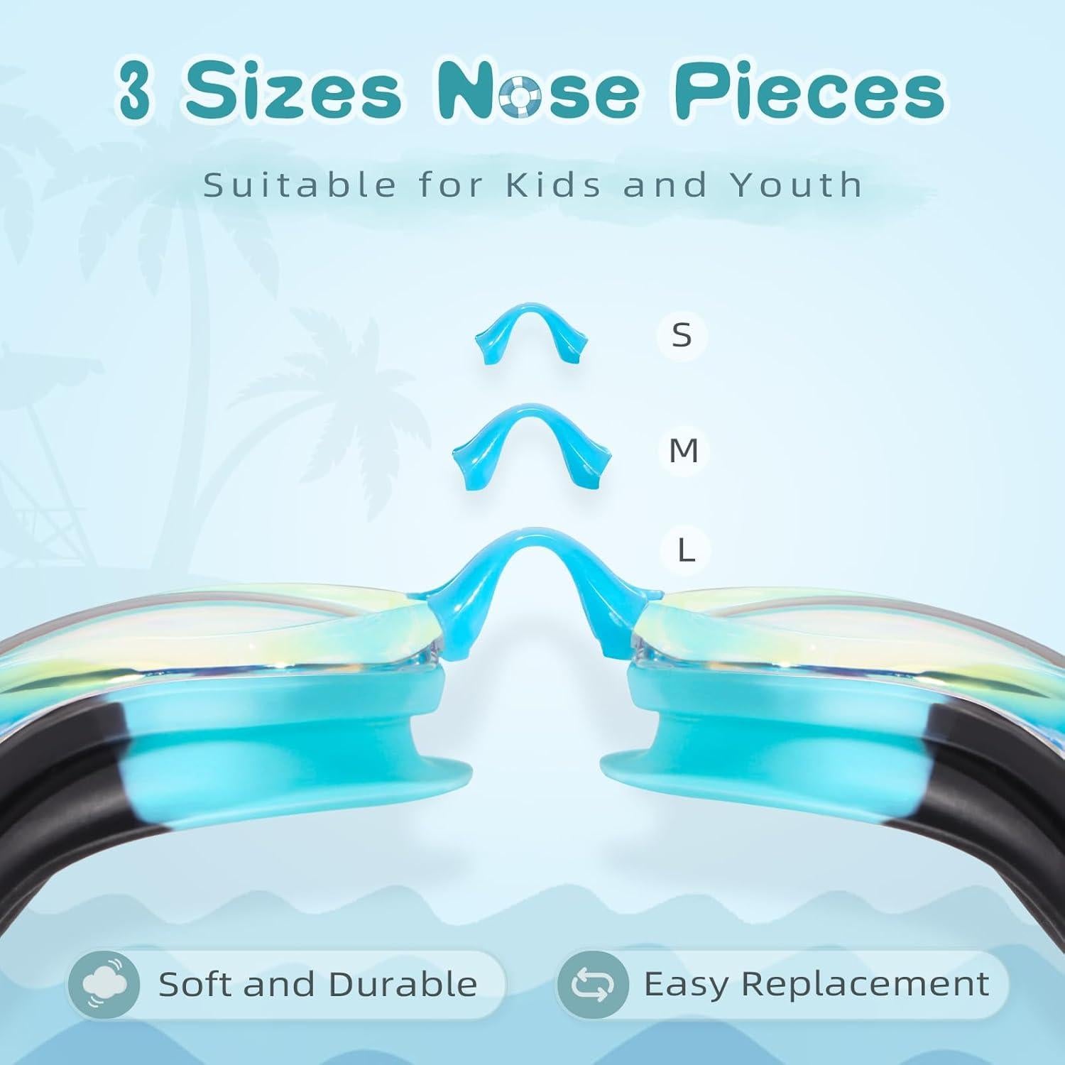 Gafas de natación Freela Kids 2 paquetes antiempañante UV