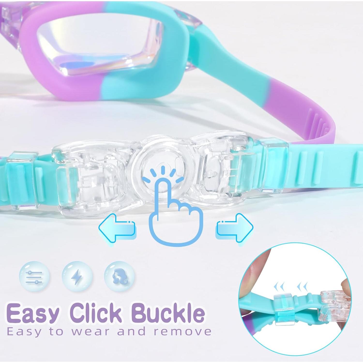 Gafas de natación Freela Kids 2 paquetes antiempañante UV