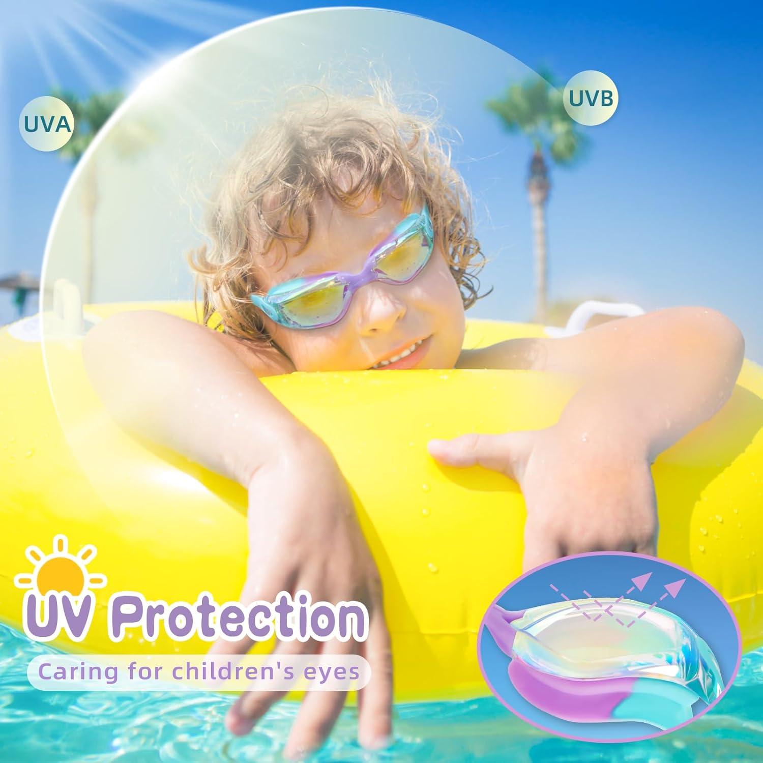 Gafas de natación Freela Kids 2 paquetes antiempañante UV