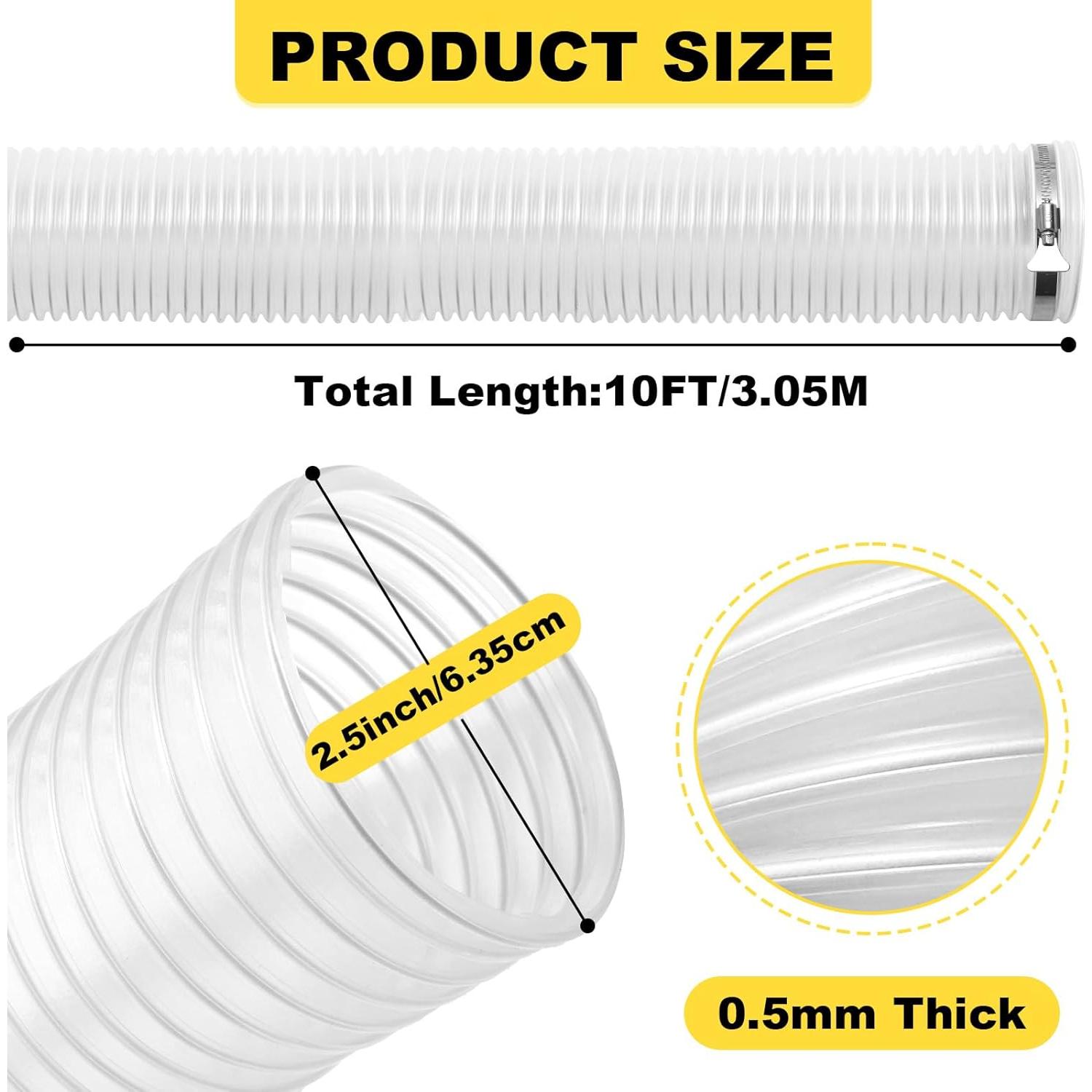 Manguera de Recolección de Polvo 6.35 cm x 3 m PVC NICALAS