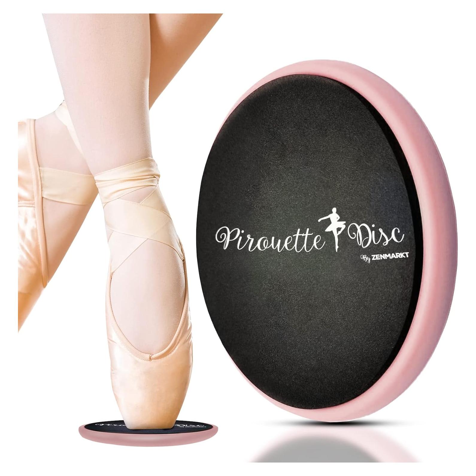Disco de Giro Portátil Zenmarkt para Ballet y Patinaje - Rosa
