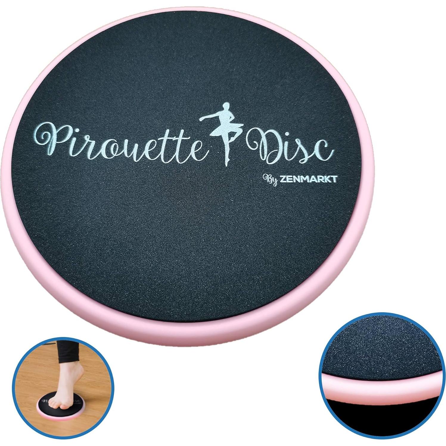 Disco de Giro Portátil Zenmarkt para Ballet y Patinaje - Rosa