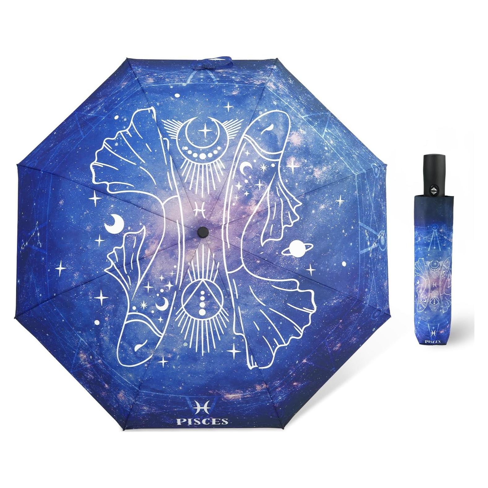 Paraguas Compacto Automático Natuquebrela 116.84 cm Estrellas