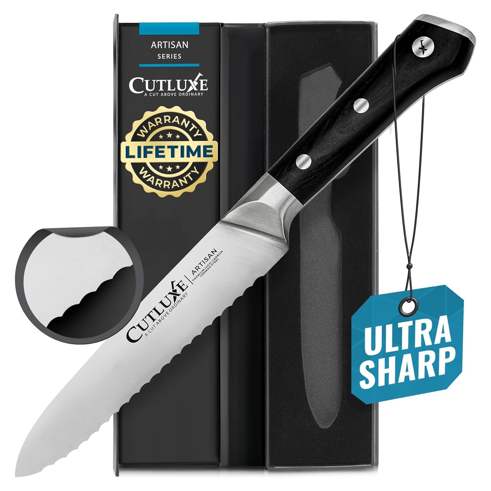 Cuchillo de Cocina Cutluxe 12.7 cm Serrado Acero Alemán