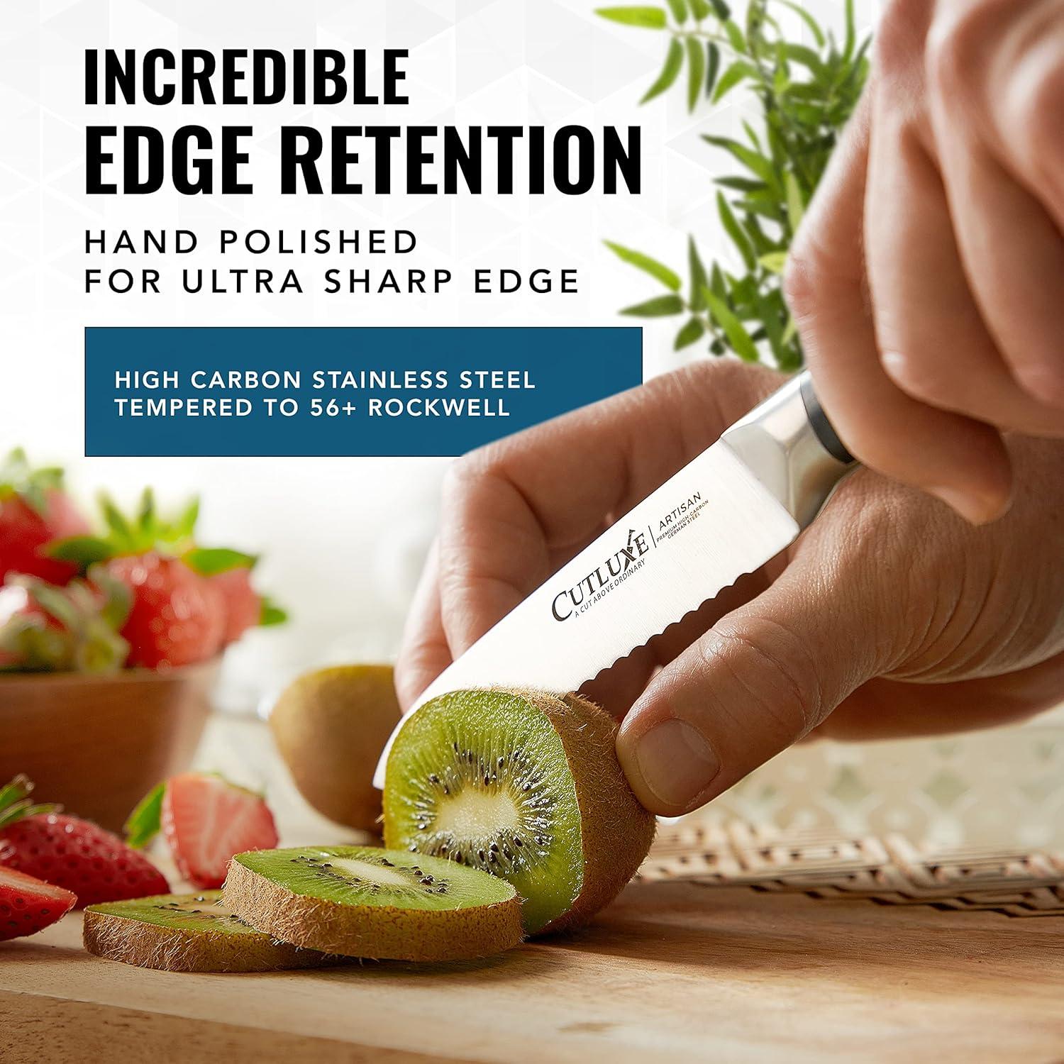 Cuchillo de Cocina Cutluxe 12.7 cm Serrado Acero Alemán