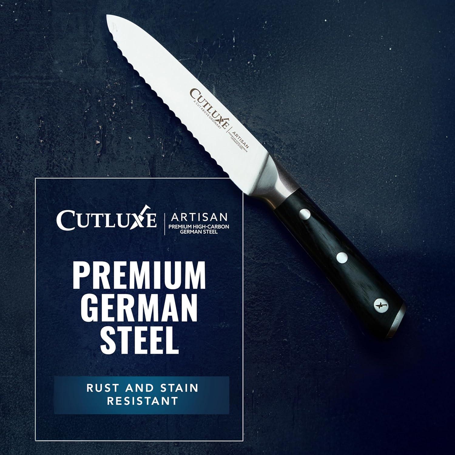 Cuchillo de Cocina Cutluxe 12.7 cm Serrado Acero Alemán