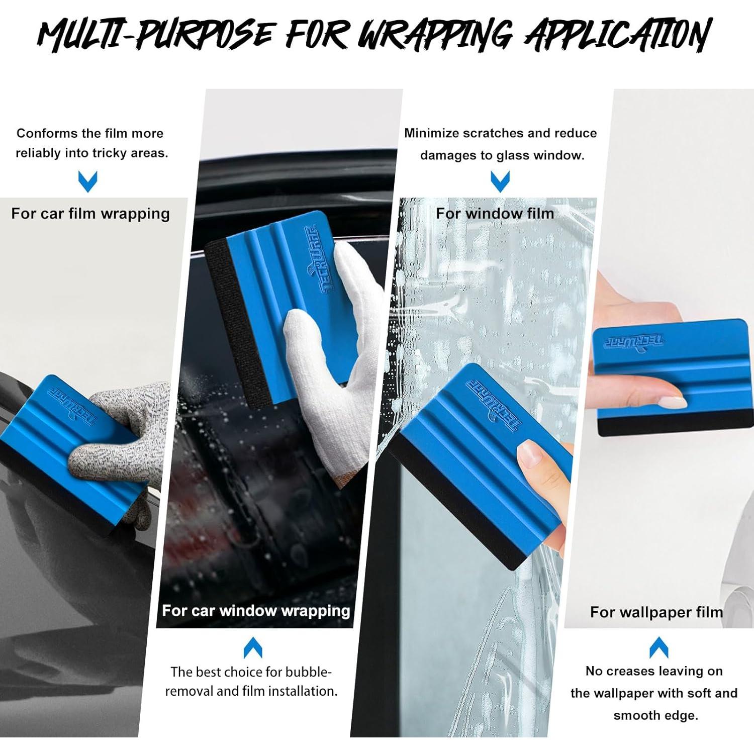 Raspador de Plástico TECKWRAP 10 cm con Bisel de Fieltro