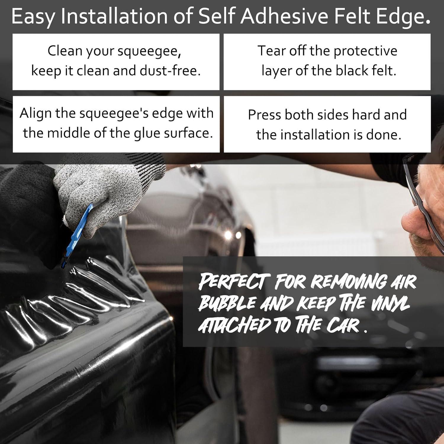 Raspador de Plástico TECKWRAP 10 cm con Bisel de Fieltro