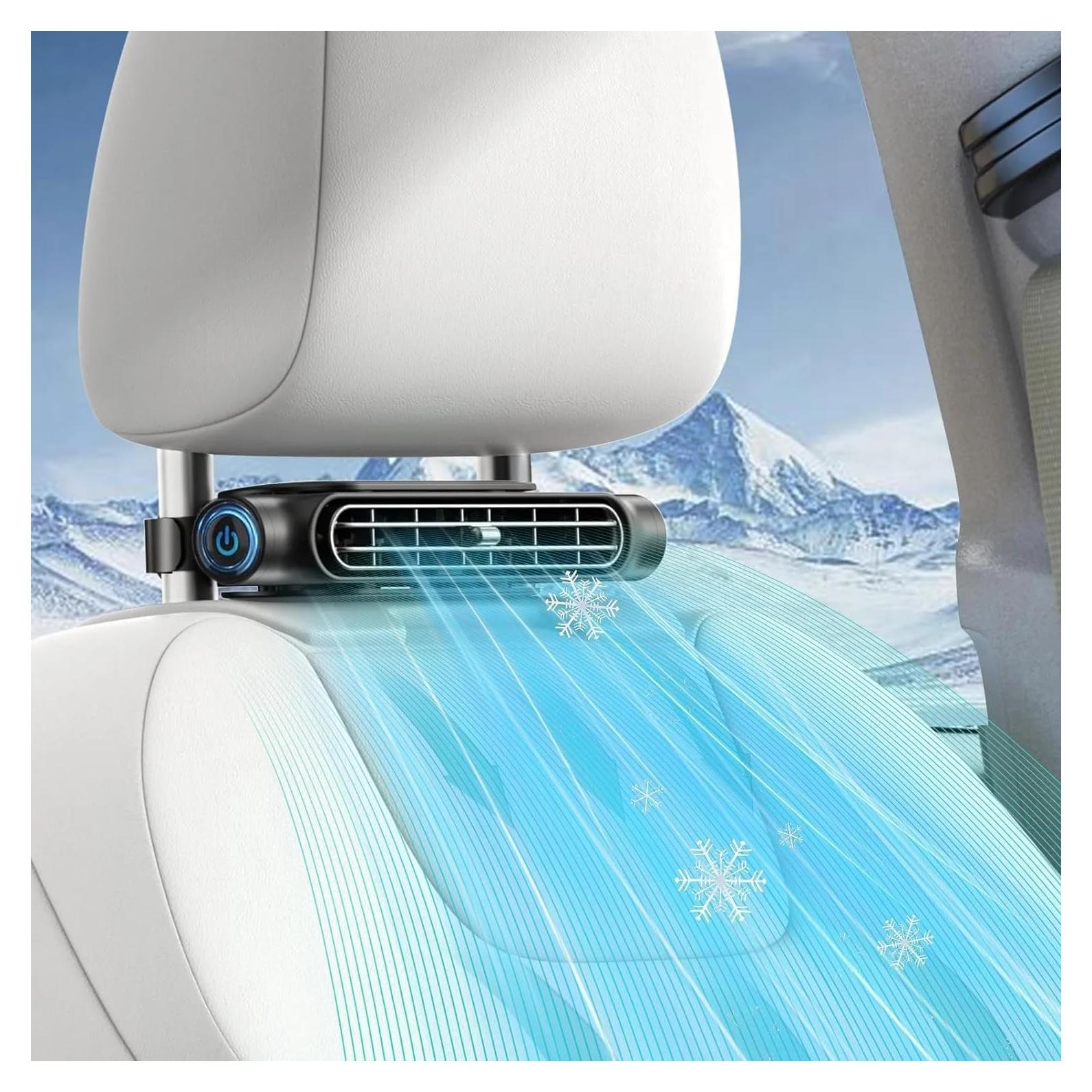 Ventilador de Coche Niubixx Portátil USB 3 Velocidades Negro