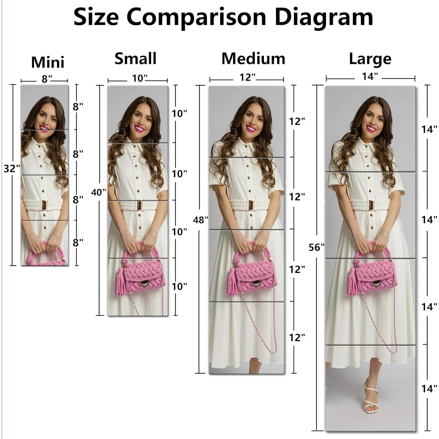 Espejos de Pared Acrílicos Irrompibles Quegau 4 Pcs 25.4x25.4 cm