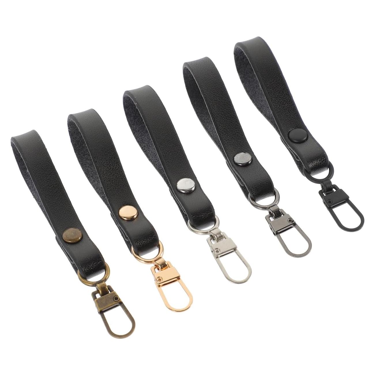 Tiradores de Cremallera de Cuero TEHAUX - 5 Piezas 8.38 cm