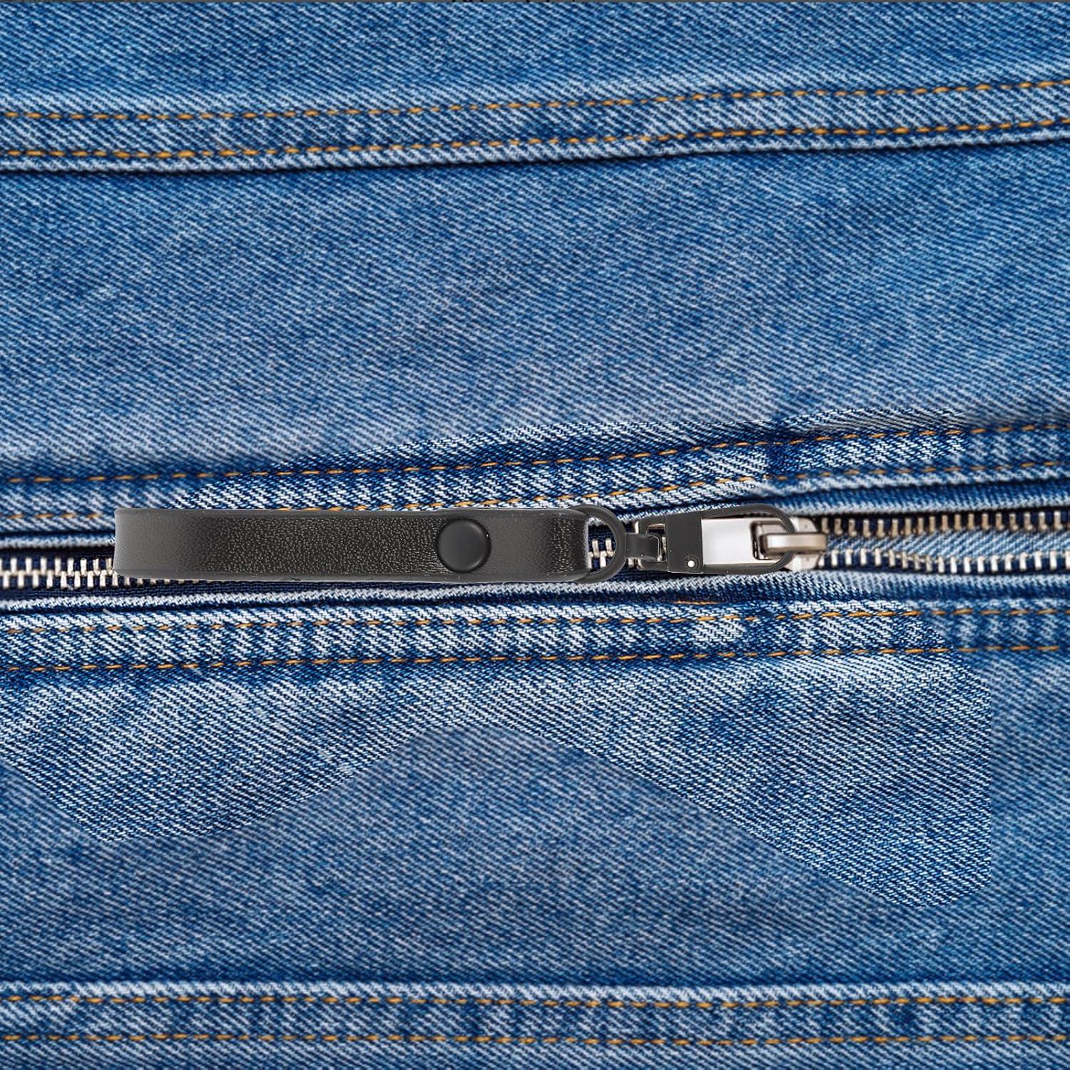 Tiradores de Cremallera de Cuero TEHAUX - 5 Piezas 8.38 cm