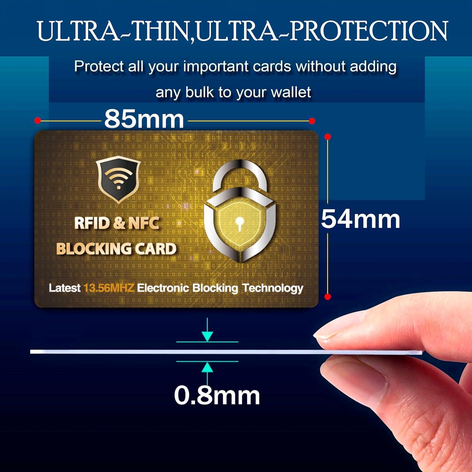 Tarjetas de Bloqueo RFID SaiTech IT 2 Pcs Dorado - Protección Contactless