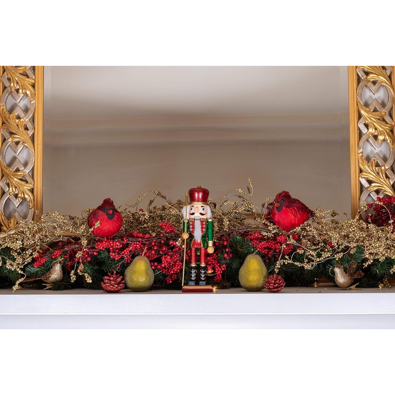 Cascanueces de Madera Clever Creations 25.4 cm Verde Decorativo