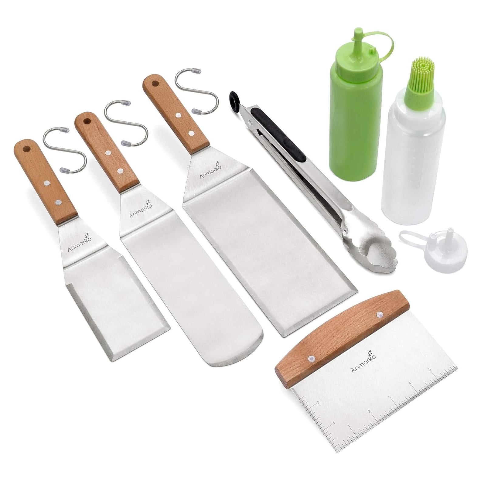 Juego de Espátulas de Acero Inoxidable Anmarko - 4 Piezas