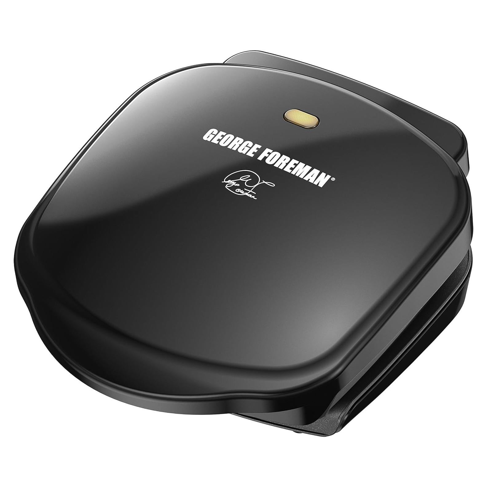 Parrilla Eléctrica George Foreman GR10B para 2 Porciones Compacta