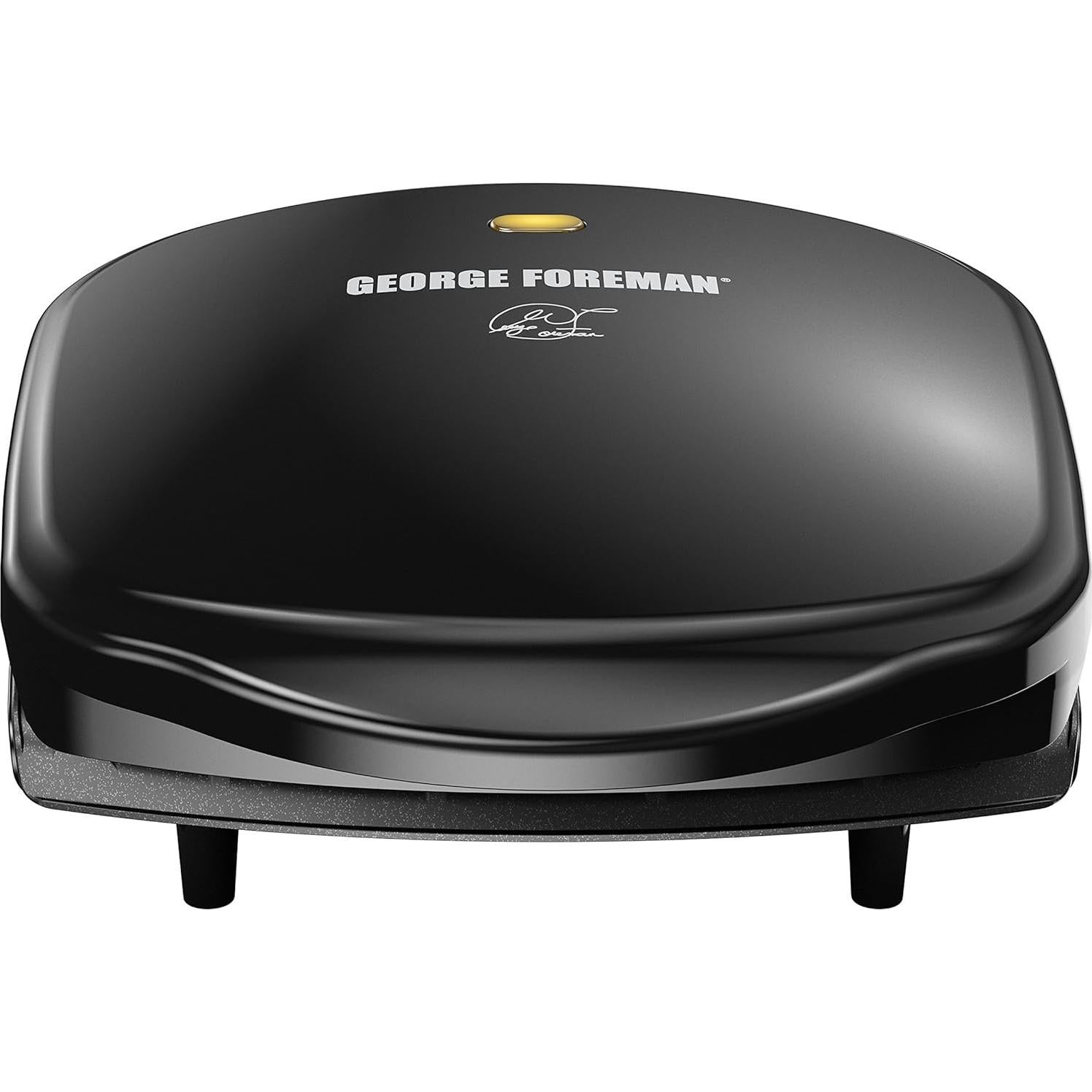 Parrilla Eléctrica George Foreman GR10B para 2 Porciones Compacta