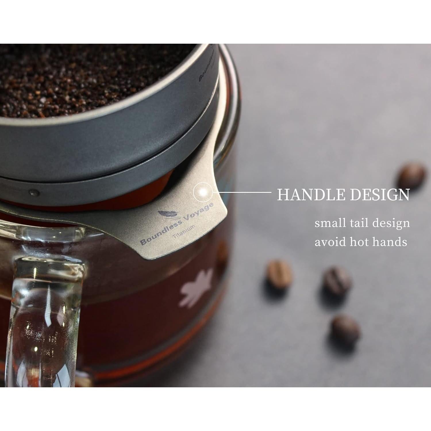 Soporte de Filtro de Café Titanio Boundless Voyage 106x87mm