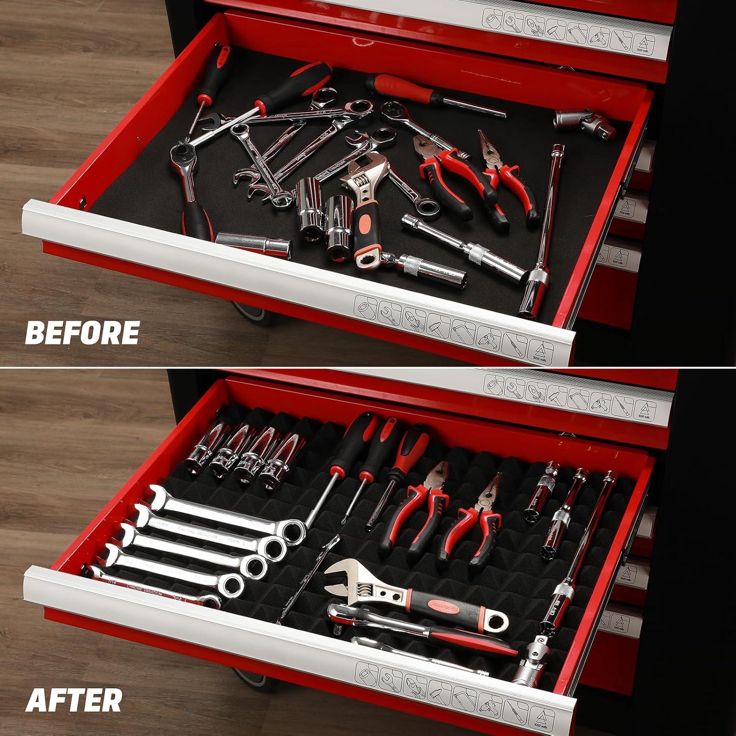 Alfombrilla Antideslizante AIRTOON para Cajones de Herramientas 60x40cm