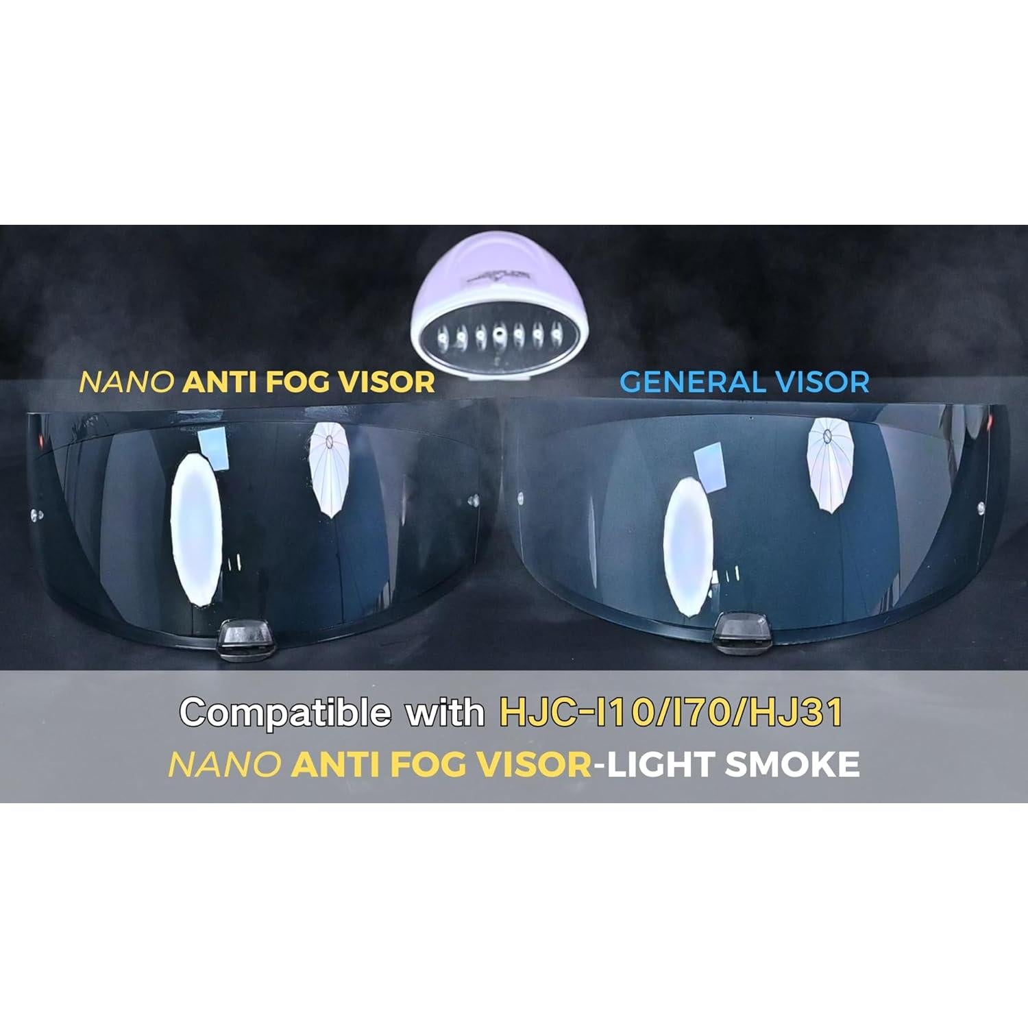 Visera de Reemplazo para Casco Logto I10 I70 HJ-31 Ahumado Claro