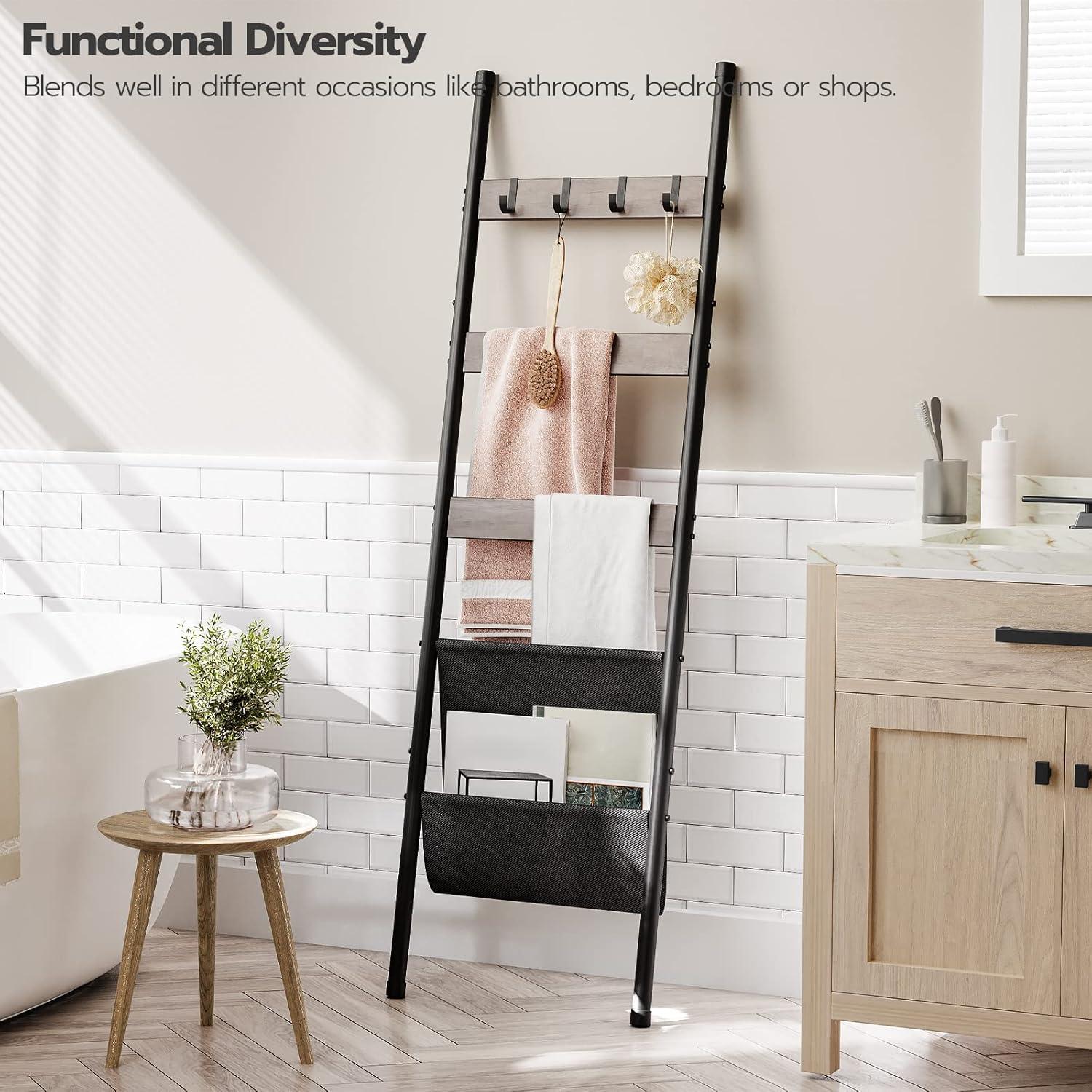 Escalera de Mantas HOOBRO Greige 5 Niveles 43.9x160 cm