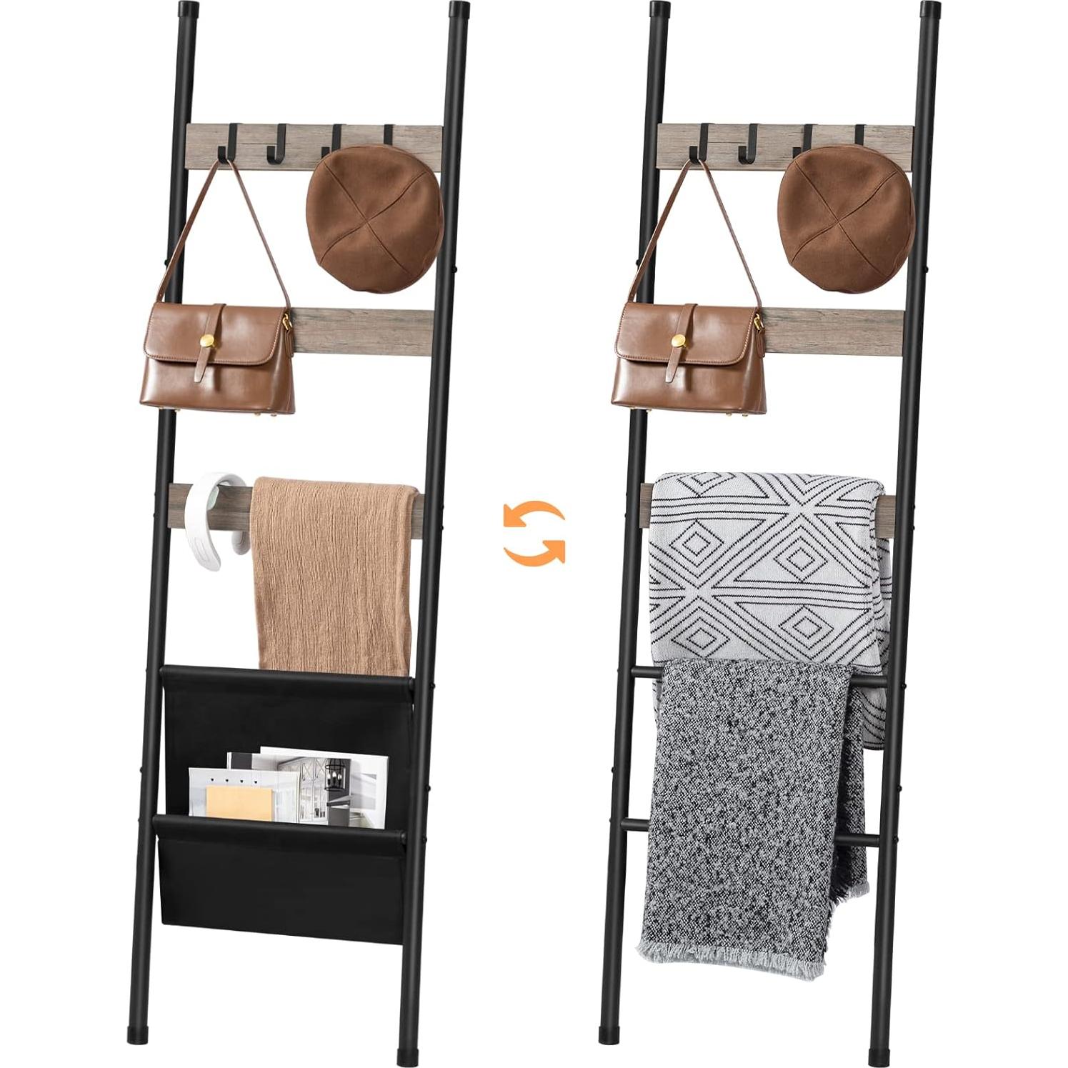 Escalera de Mantas HOOBRO Greige 5 Niveles 43.9x160 cm