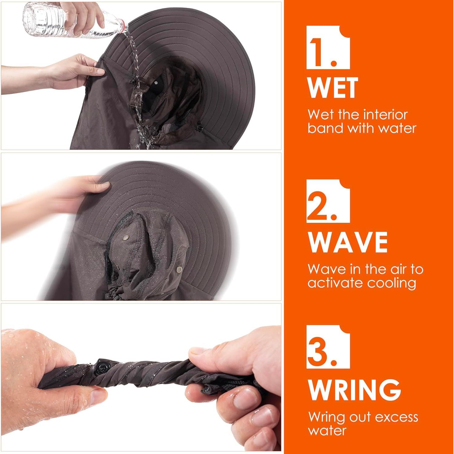 Sombrero de Pesca Unisex UPF 50+ con Solapa y Malla Transpirable