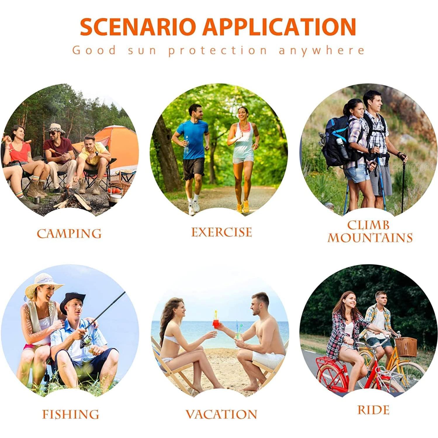 Sombrero de Pesca Unisex UPF 50+ con Solapa y Malla Transpirable