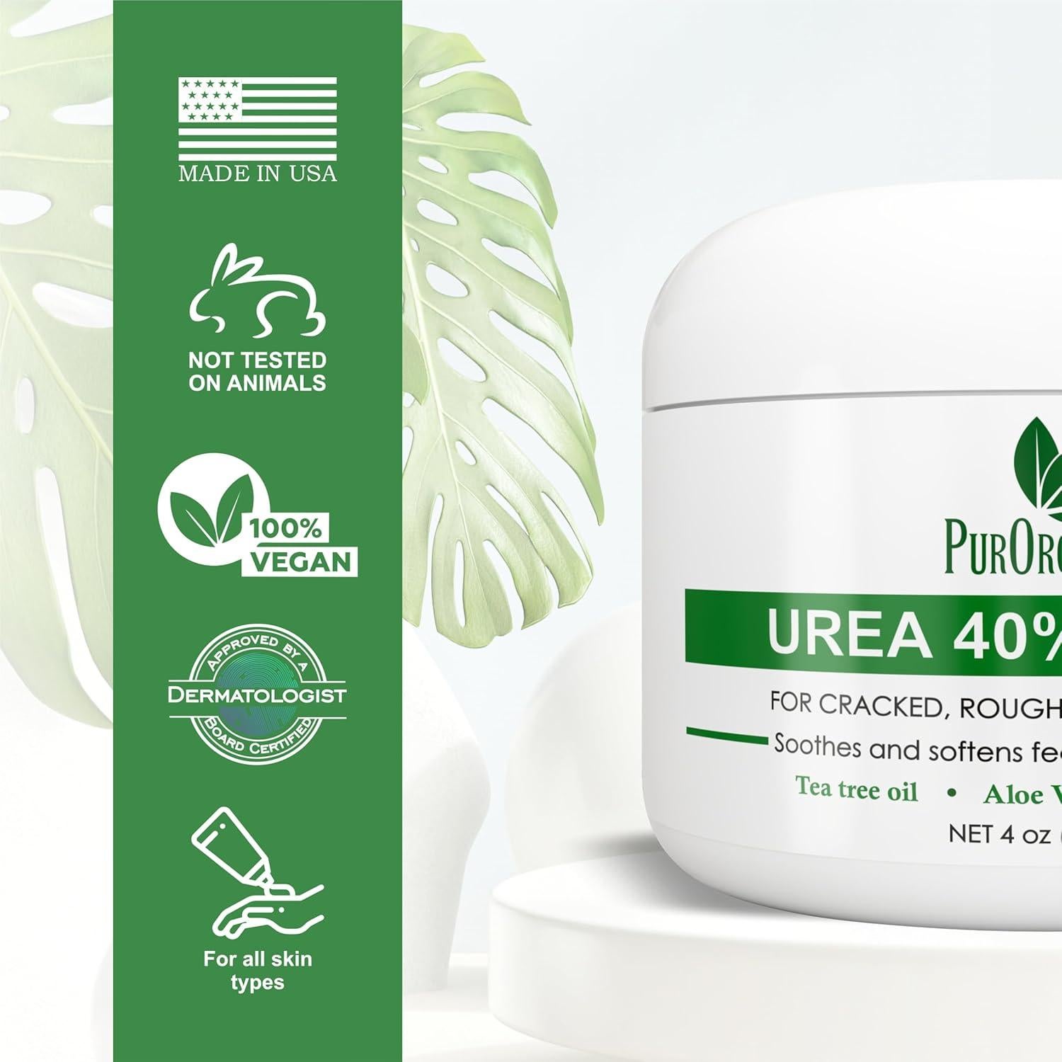 Crema para Pies 40% Urea PurOrganica 113g - Reparación Intensiva