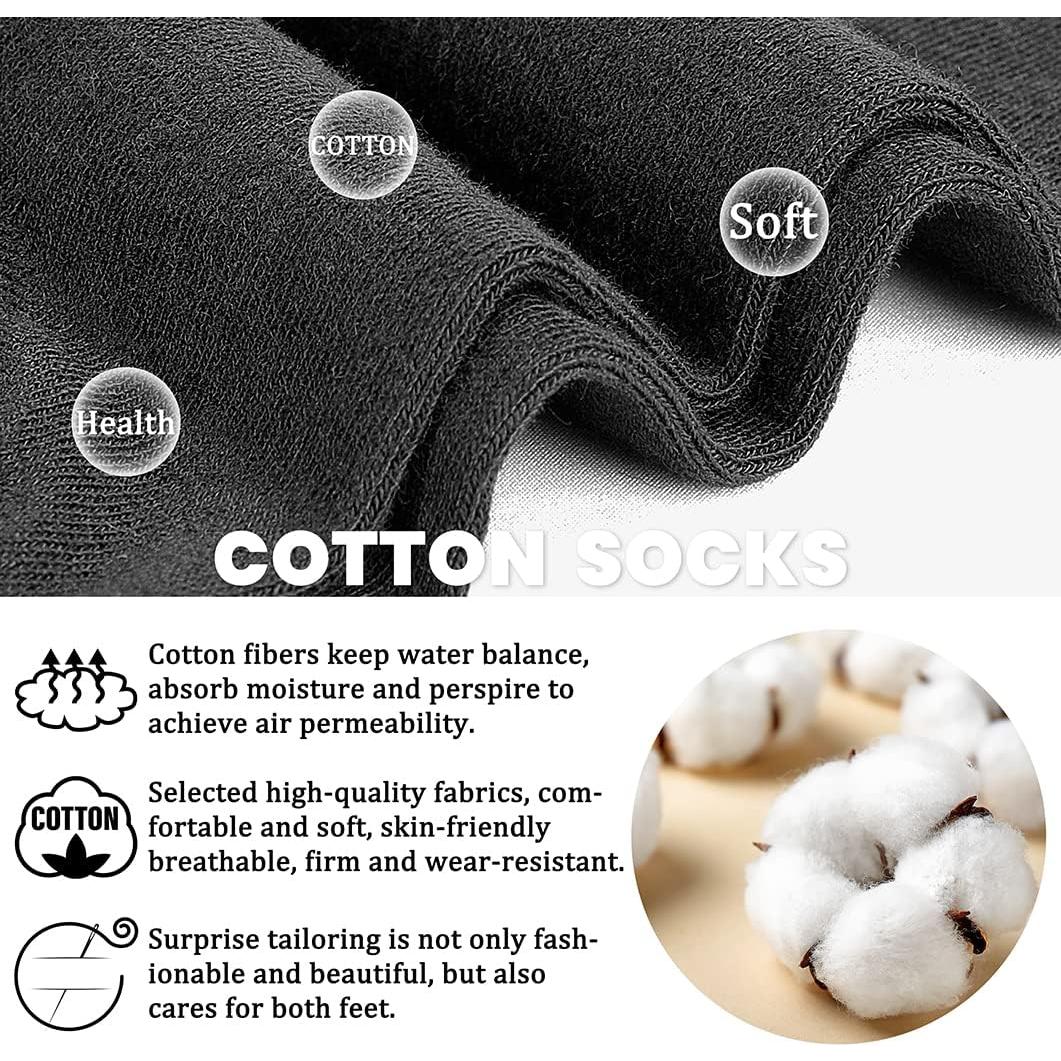 8 Pares de Calcetines de Tobillo Antideslizantes CHARKING Mujer