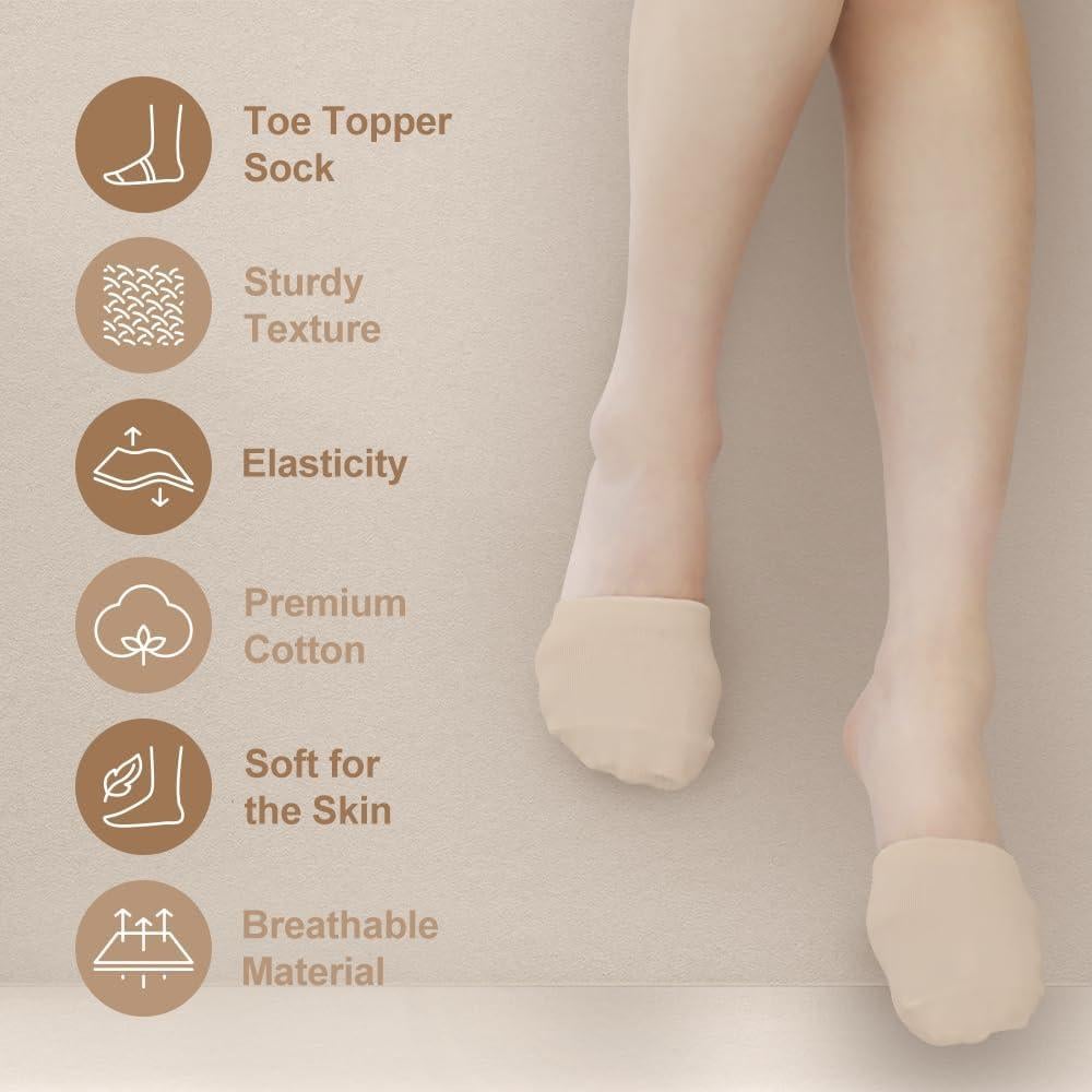 5 Pares de Calcetines Mule de Algodón Premium para Mujeres