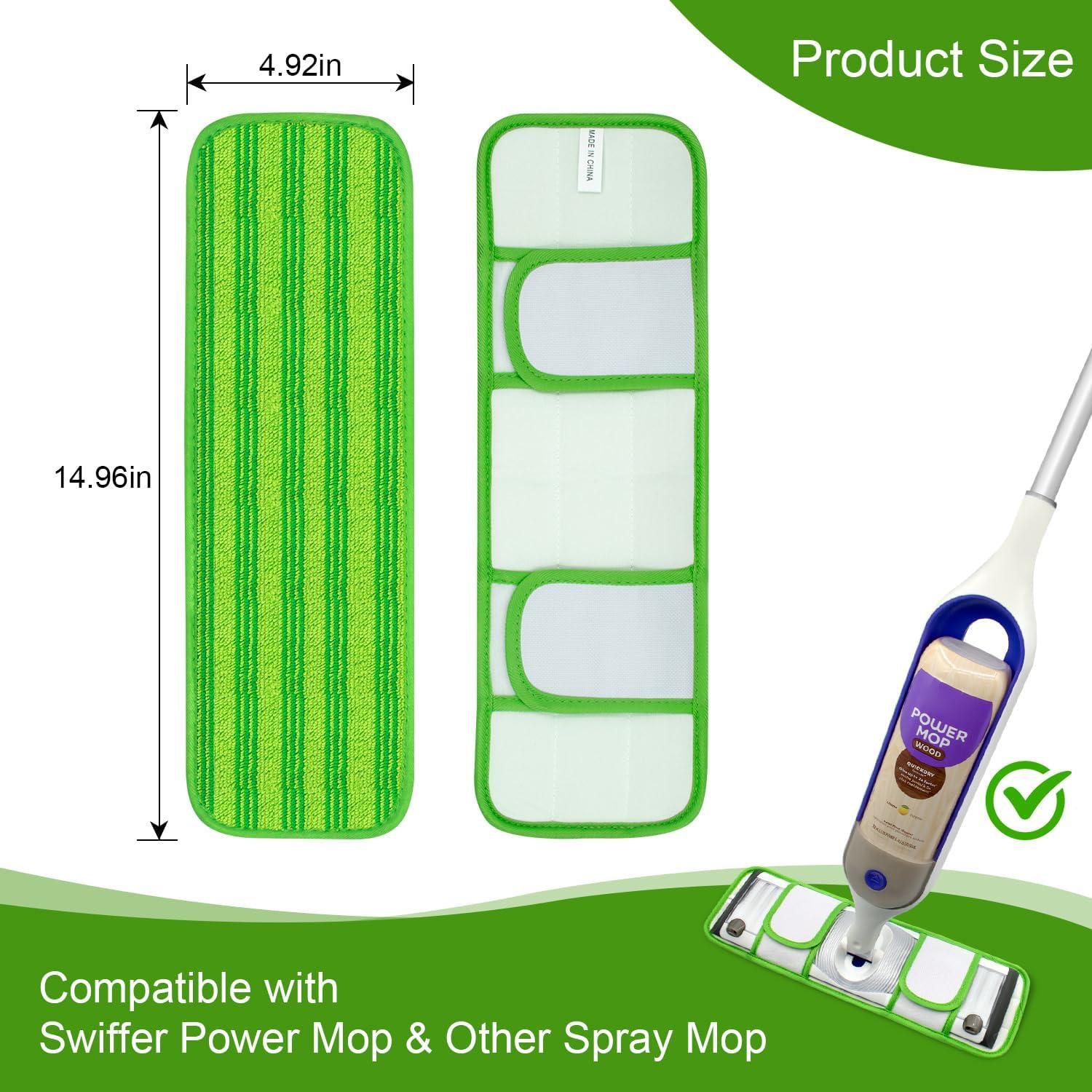 Paquete de 2 Paños Reutilizables GFRED para Swiffer Power Mop