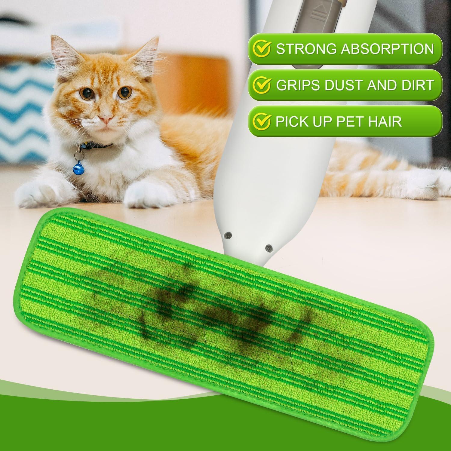 Paquete de 2 Paños Reutilizables GFRED para Swiffer Power Mop