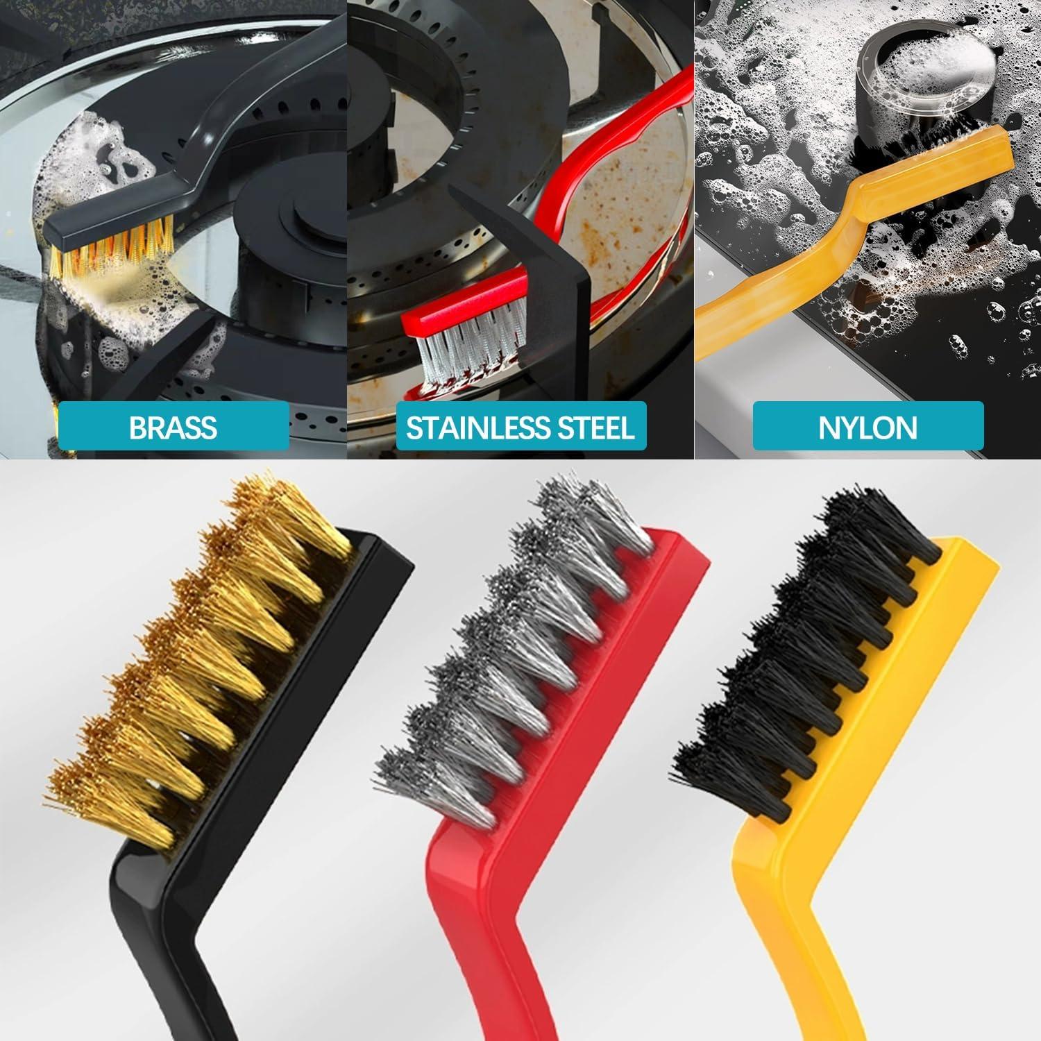 Cepillo de limpieza de ranuras LANARP - 5 unidades cerdas duras