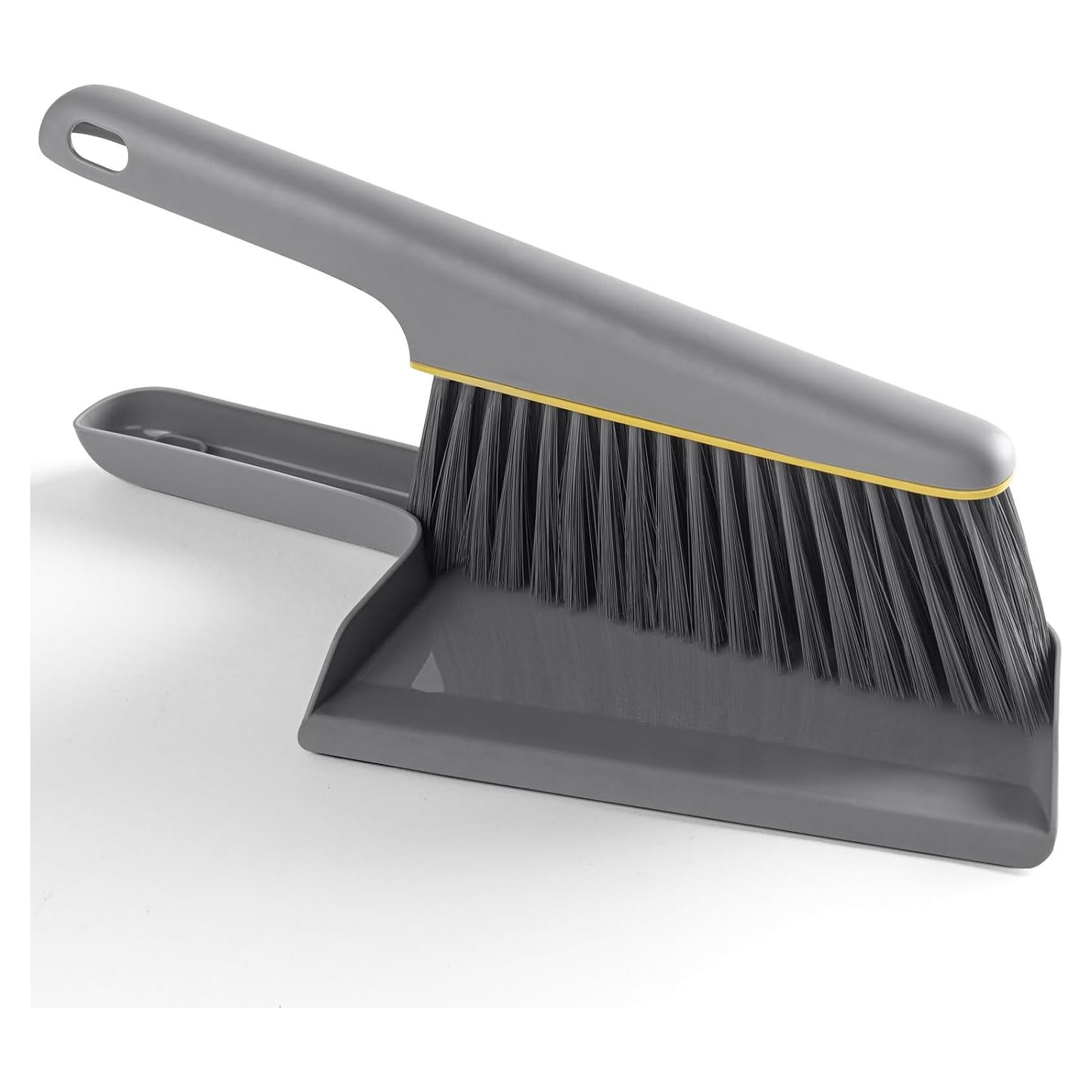 Juego de Escoba y Recogedor Lumkew Gris, Compacto 35 cm