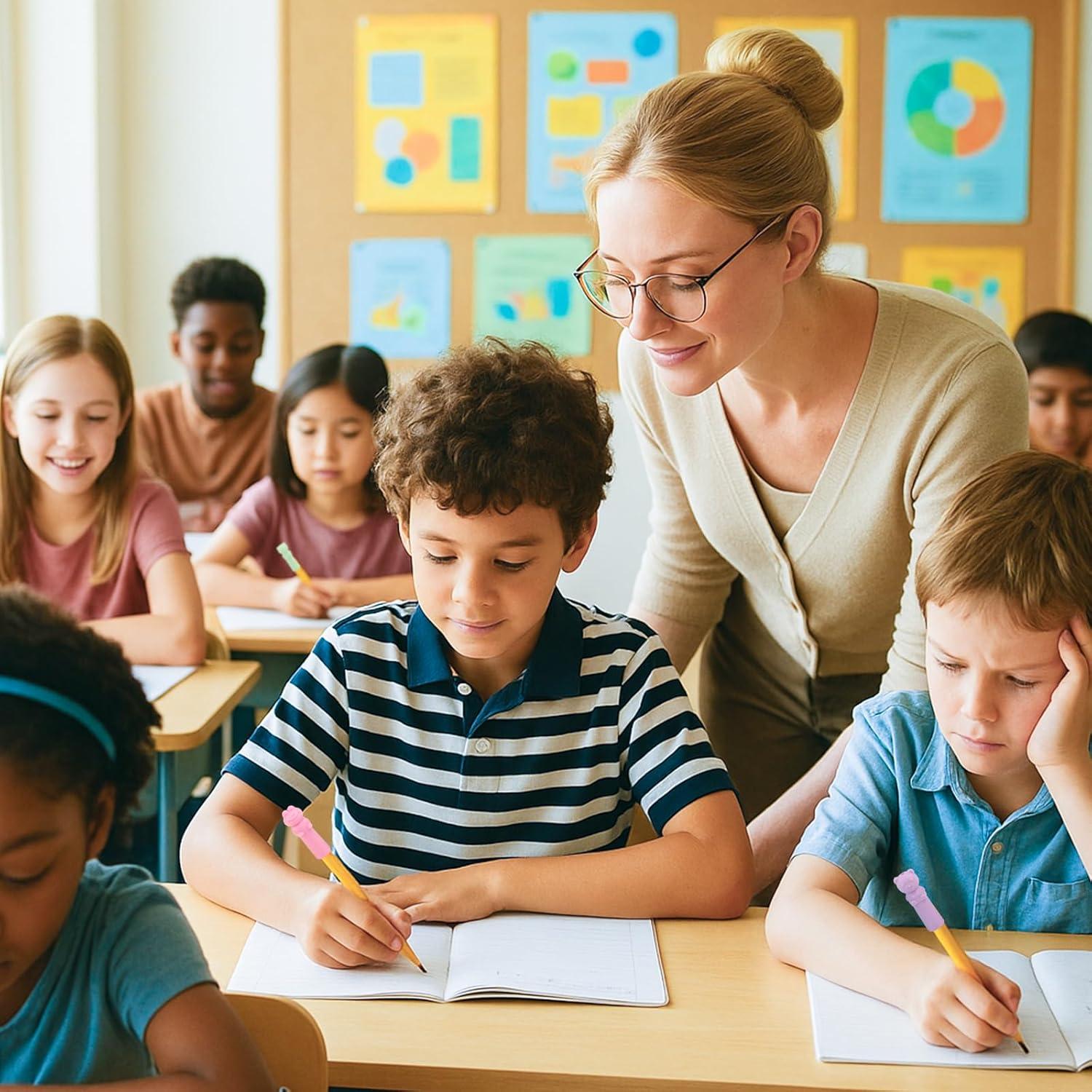 Paquete de 120 Gomas de Borrar Fangoo para Lápiz - 10 Colores