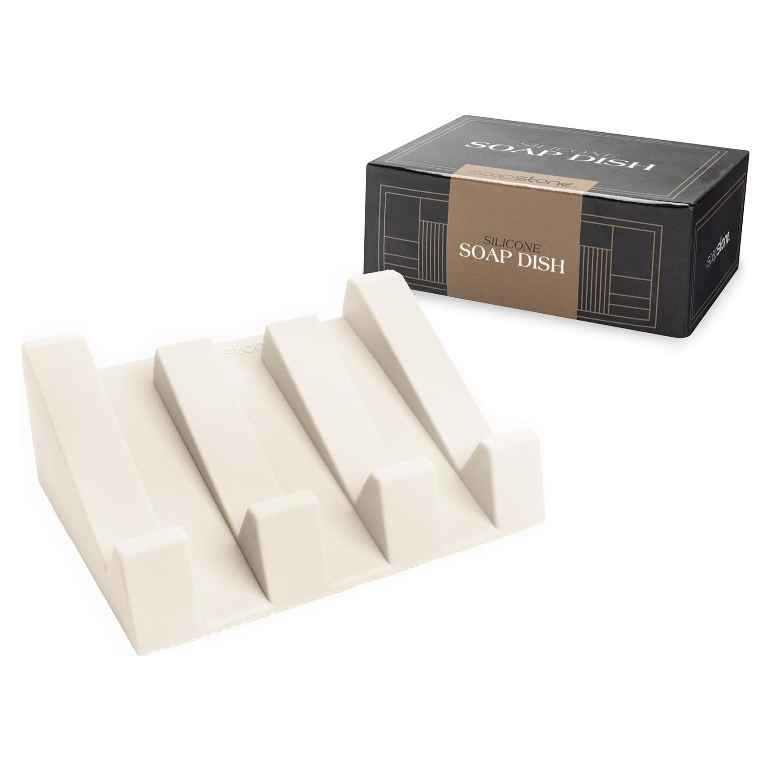 Plato de Jabón de Silicona iSoapStone Beige Autodrenante