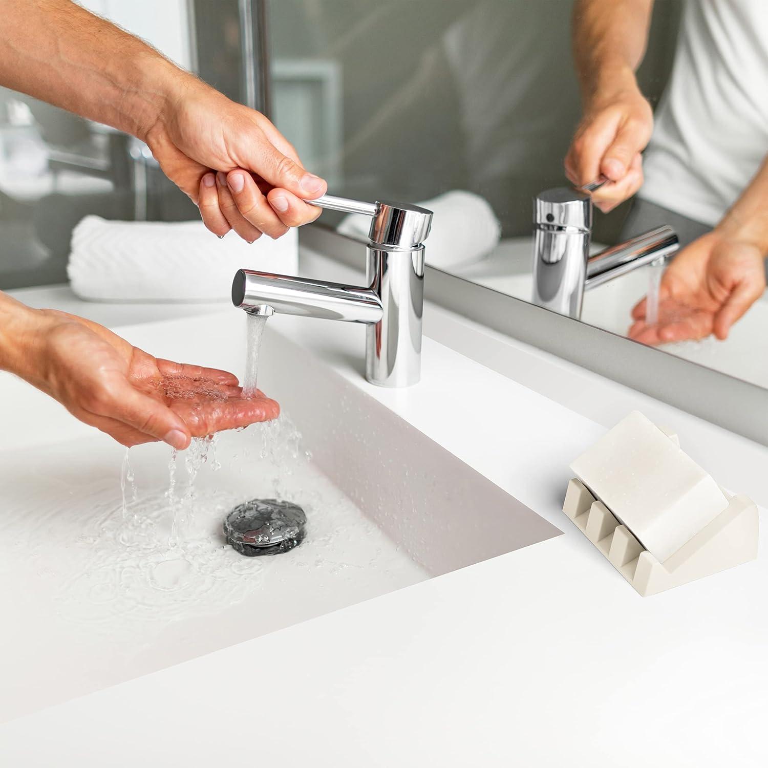 Plato de Jabón de Silicona iSoapStone Beige Autodrenante