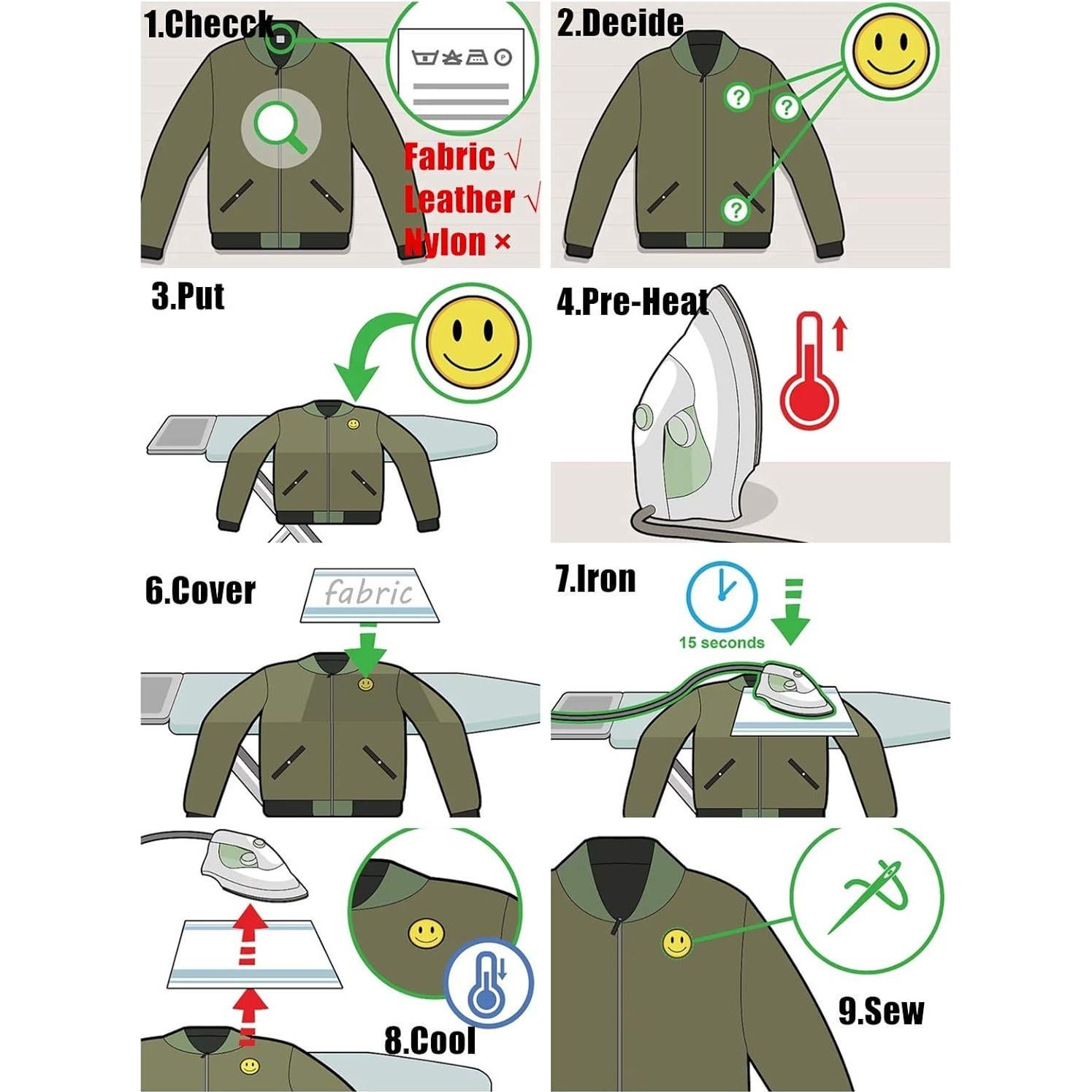 33 Piezas Parche de Hierro Bordado Flores MSCFTFB 3x3cm