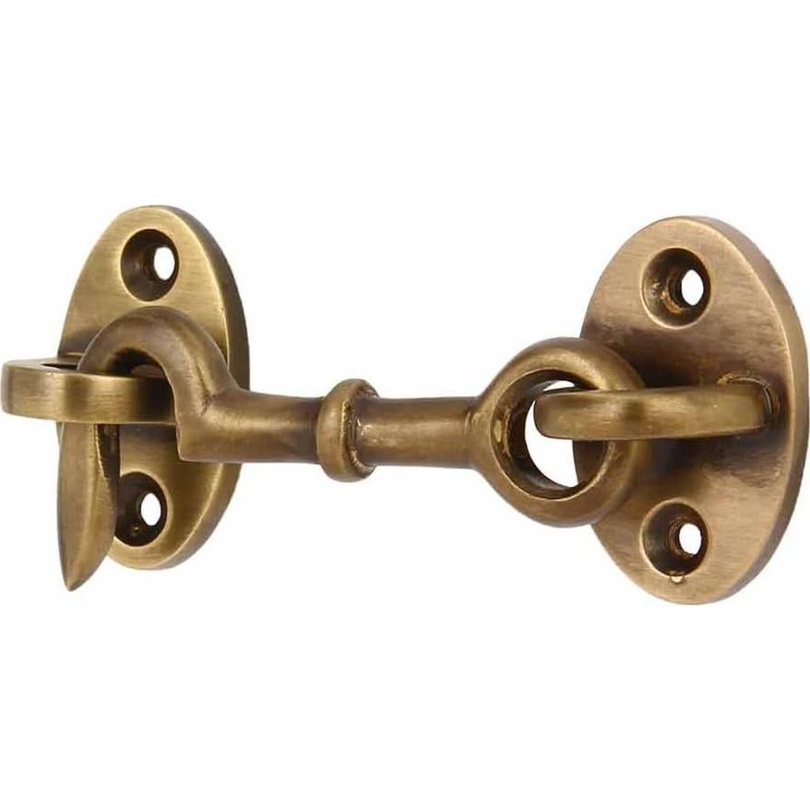 Gancho de Cabina A29 de Latón Antiguo - Pestillo para Puerta