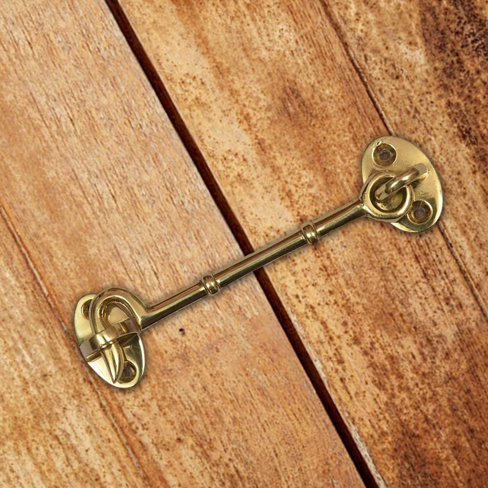 Gancho de Cabina A29 de Latón Antiguo - Pestillo para Puerta