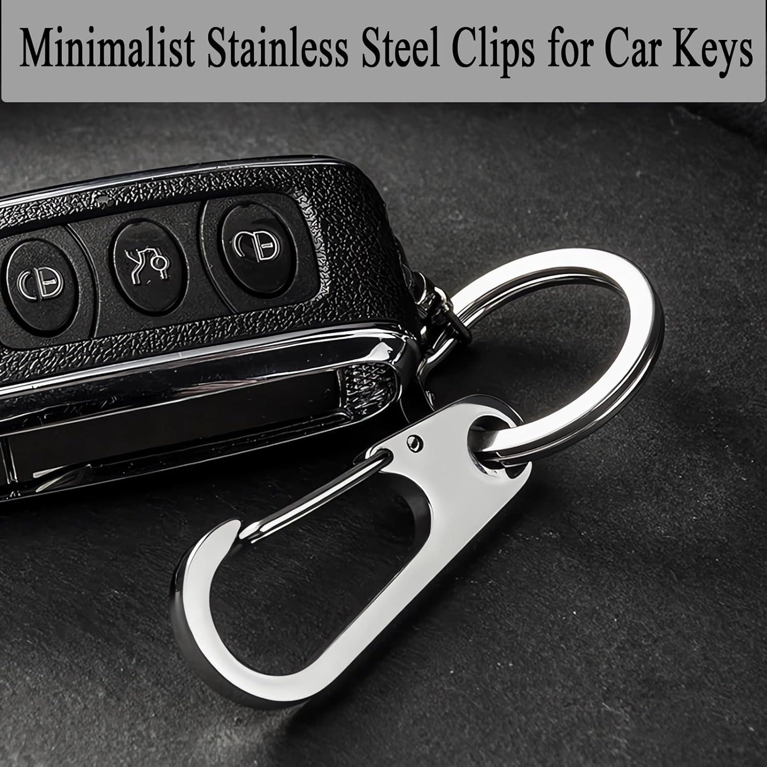 Clip de Llavero QISVVE de Acero Inoxidable - 6 Unidades