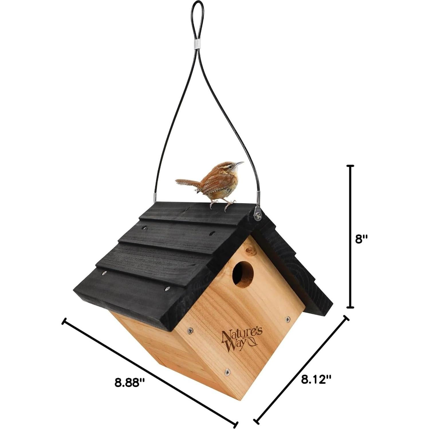 Casa para Wren de Cedro Nature's Way CWH1 Estándar 20.6x22.5x20.3cm Marrón