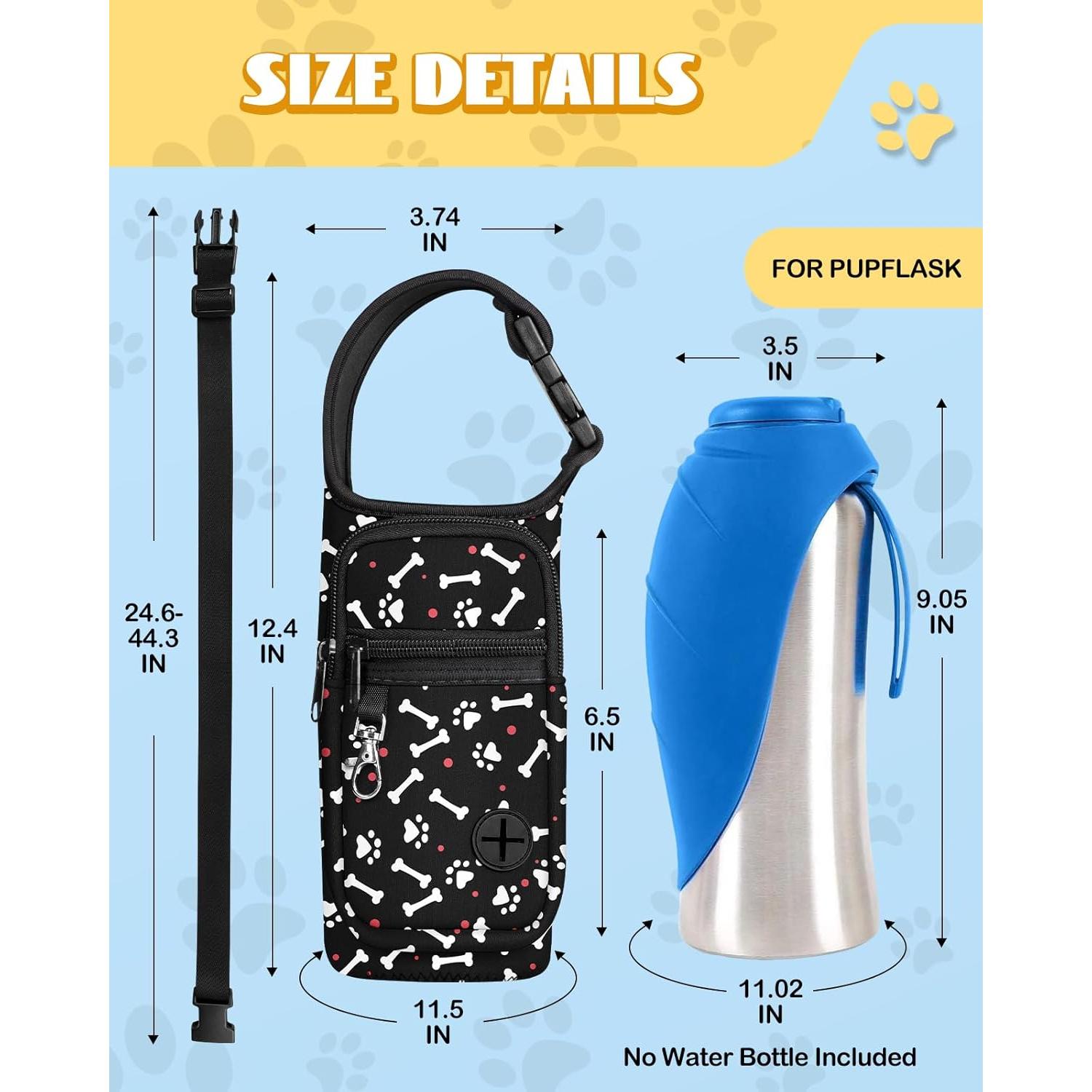 Bolsa Portátil para Botella de Agua Toykee 0.8L con Bolsillo