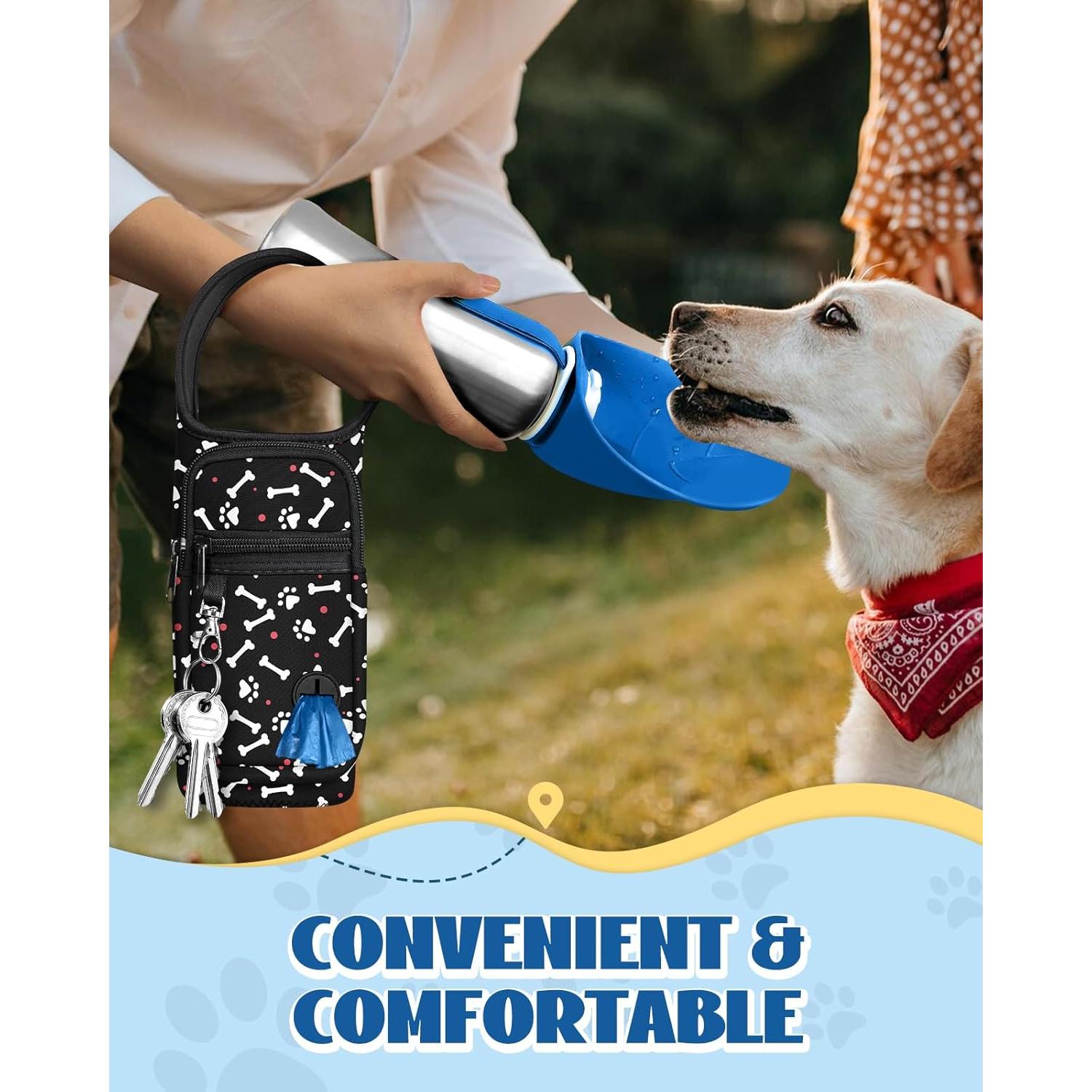 Bolsa Portátil para Botella de Agua Toykee 0.8L con Bolsillo