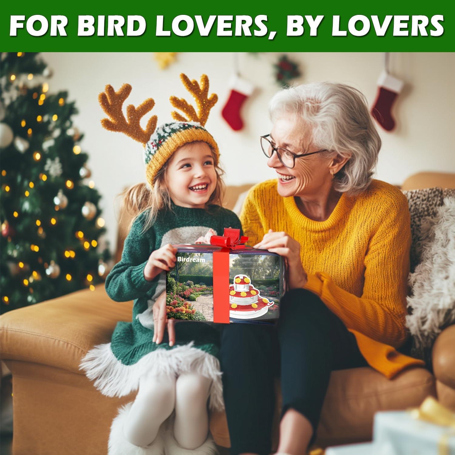 Alimentador de Colibríes Birdream Ventana 9 Puertos 0.26L Rojo