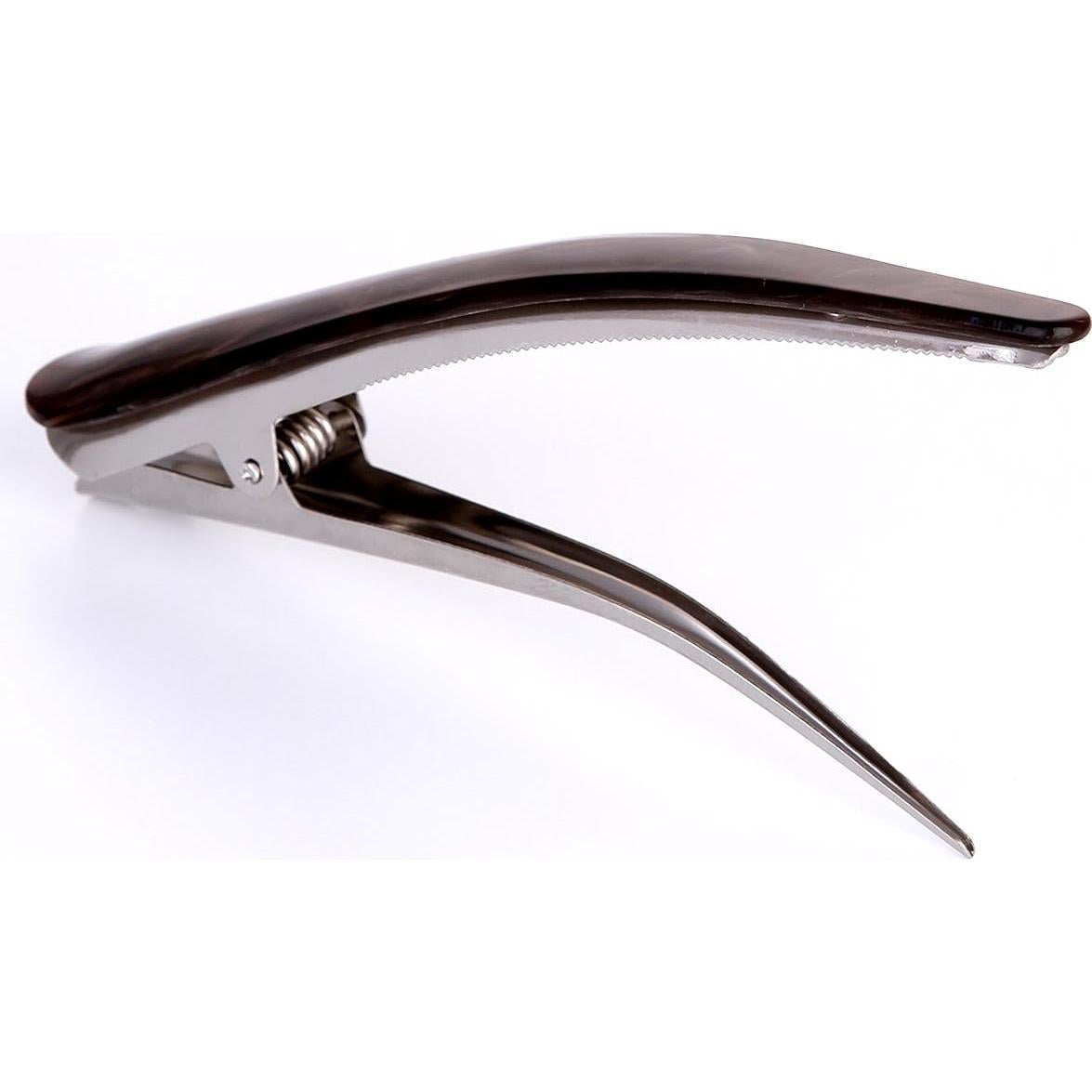 2 Clips para Cabello Antideslizantes Yishenyishi Caqui y Marrón