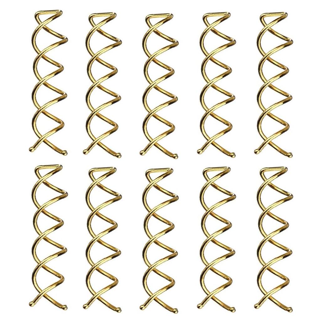 Pinzas de cabello en espiral 10 unidades LHAAAYF rubio